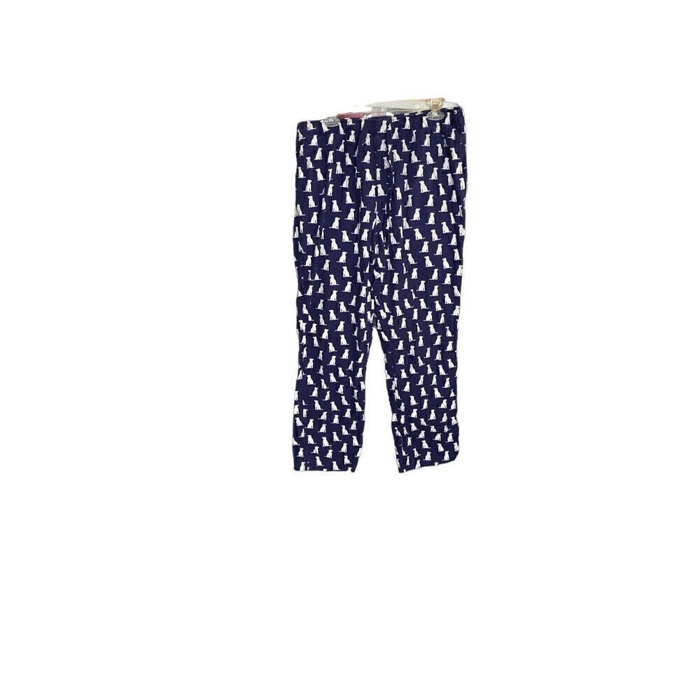 J.Crew men’s large dog print blue and white pajama pants size large